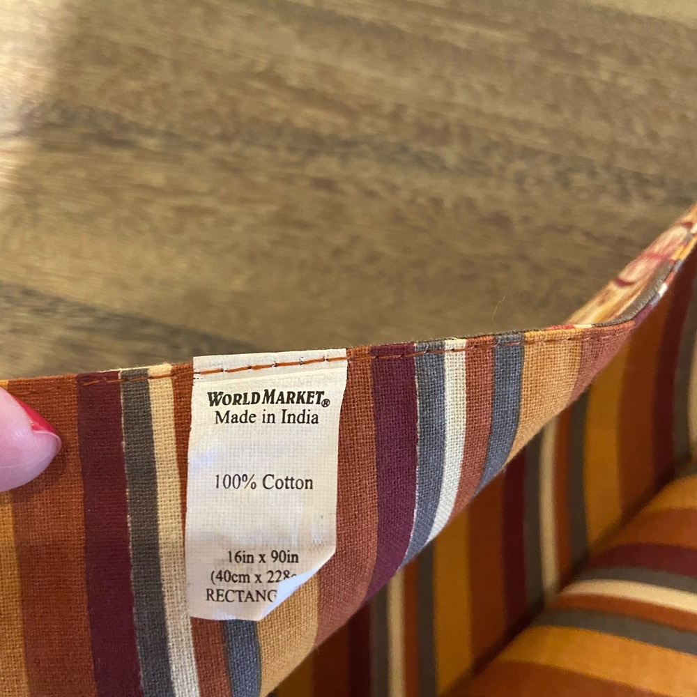 World Market Reversible Table Runner - Picture 4 of 4